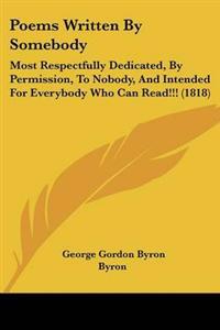 Poems Written By Somebody