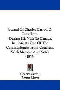 Journal Of Charles Carroll Of Carrollton