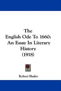 The English Ode To 1660