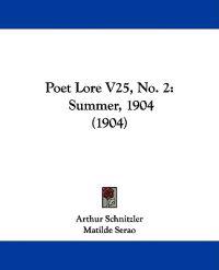 Poet Lore V25, No. 2