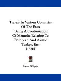 Bokomslag för "Travels In Various Countries Of The East"
