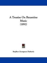 Kirjan kansi "A Treatise on Byzantine Music"