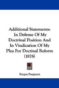 Additional Statements