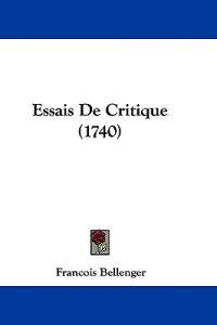 Essais De Critique (1740)