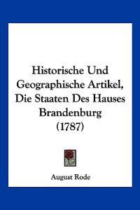 Rode, A: Historische Und Geographische Artikel, Die Staaten