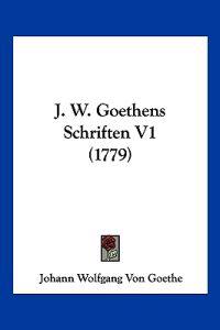 Goethe, J: J. W. Goethens Schriften V1 (1779)