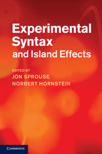 Experimental Syntax and Island Effects, Sprouse, Jon