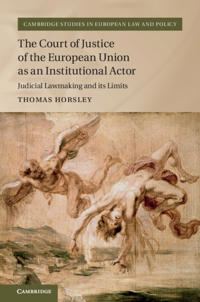 Bokomslag för "The Court of Justice of the European Union as an Institutional Actor"