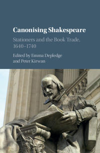 Kirjan kansi "Canonising Shakespeare"