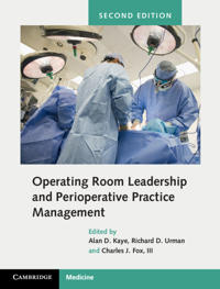 Kirjan kansi "Operating Room Leadership and Perioperative Practice Management"