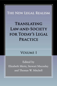Bokomslag för "The New Legal Realism: Volume 1"