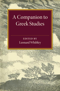 Bokomslag för "A Companion to Greek Studies"