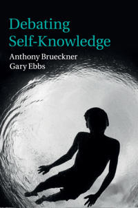 Kirjan kansi "Debating Self-Knowledge"