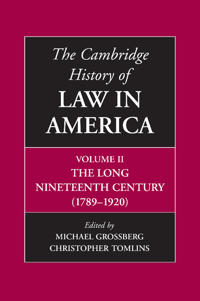 Kirjan kansi "The Cambridge History of Law in America"