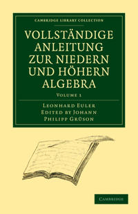 Bokomslag för "Vollständige Anleitung zur Niedern und Höhern Algebra"