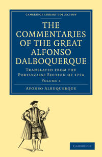 Kirjan kansi "The Commentaries of the Great Afonso Dalboquerque, Second Viceroy of India"