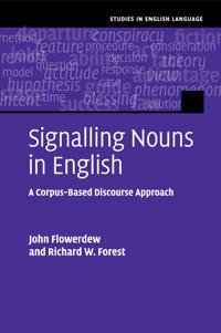 Kirjan kansi "Signalling Nouns in English"