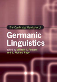 Bokomslag for "The Cambridge Handbook of Germanic Linguistics"