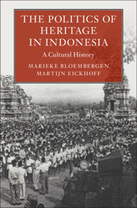 Kirjan kansi "The Politics of Heritage in Indonesia"