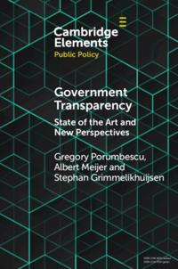 Elements in Public Policy