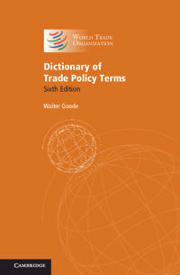 Bokomslag för "Dictionary of Trade Policy Terms"