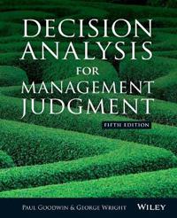Kirjan kansi "Decision Analysis for Management Judgment"