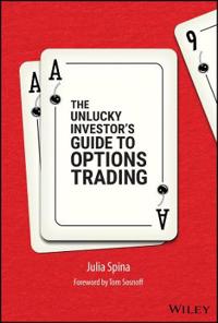 Kirjan kansi "The Unlucky Investor's Guide to Options Trading"