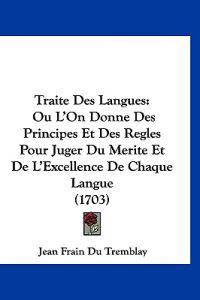 Traite Des Langues