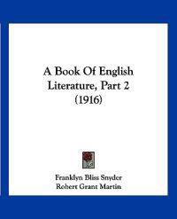 A Book of English Literature