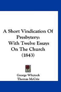 A Short Vindication of Presbytery