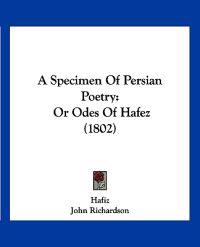 A Specimen of Persian Poetry
