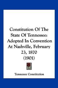 Constitution of the State of Tennessee