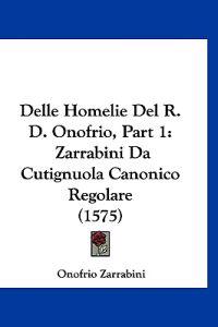 Delle Homelie Del R. D. Onofrio, Part 1