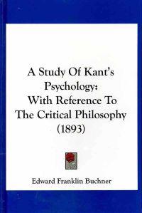 Bokomslag för "A Study of Kant's Psychology"