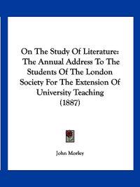 On The Study Of Literature