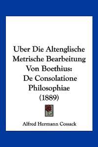 Cossack, A: Uber Die Altenglische Metrische Bearbeitung Von