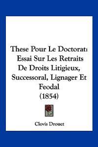 These Pour Le Doctorat