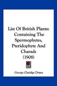 List Of British Plants