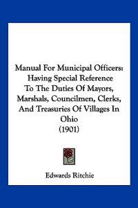 Manual For Municipal Officers