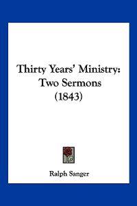 Bokomslag for "Thirty Years' Ministry"