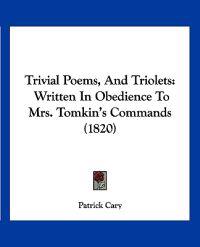 Bokomslag for "Trivial Poems, And Triolets"