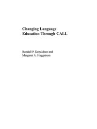 Routledge Studies in Computer Assisted Language Learning