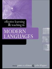 Effective Learning and Teaching in Higher Education