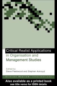 Ontological Explorations (Routledge Critical Realism)