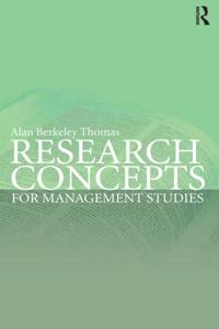 Research Concepts for Management Studies