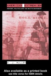 Routledge Studies in Extremism and Democracy