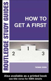 How to Get a First