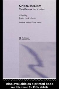 Routledge Studies in Critical Realism