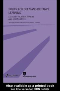 Policy for Open and Distance Learning