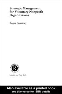Routledge Studies in the Management of Voluntary and Non-Profit Organizations